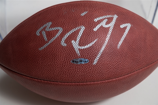 Ben Roethlisberger Signed NFL Football - Upper Deck COA